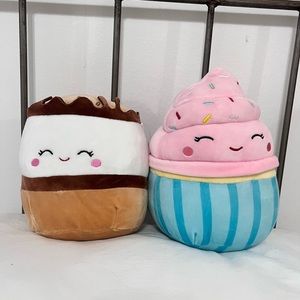 8’ Diedre the Cupcake and Carmelita the S’more Squishmallows Bundle